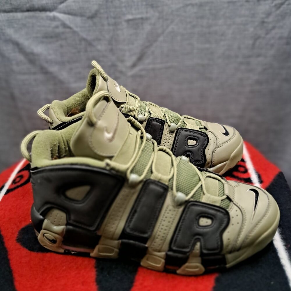 %SIZE 12 NIKE AIR MORE UPTEMPO DARK STUCCO/921948-007 MEN A 12 - Picture 2 of 14